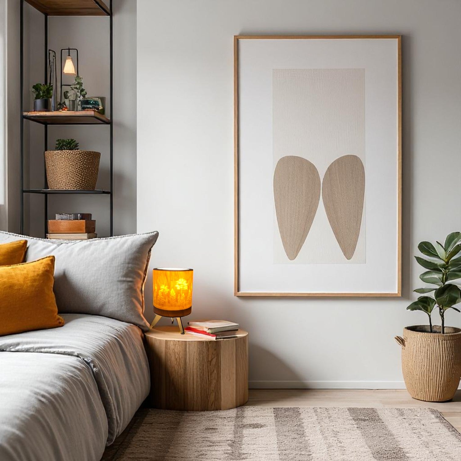 HELEA_design_valaisin_olohuone valkoienn