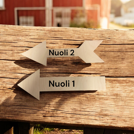 Hääopastekyltti sydämen muotoinen