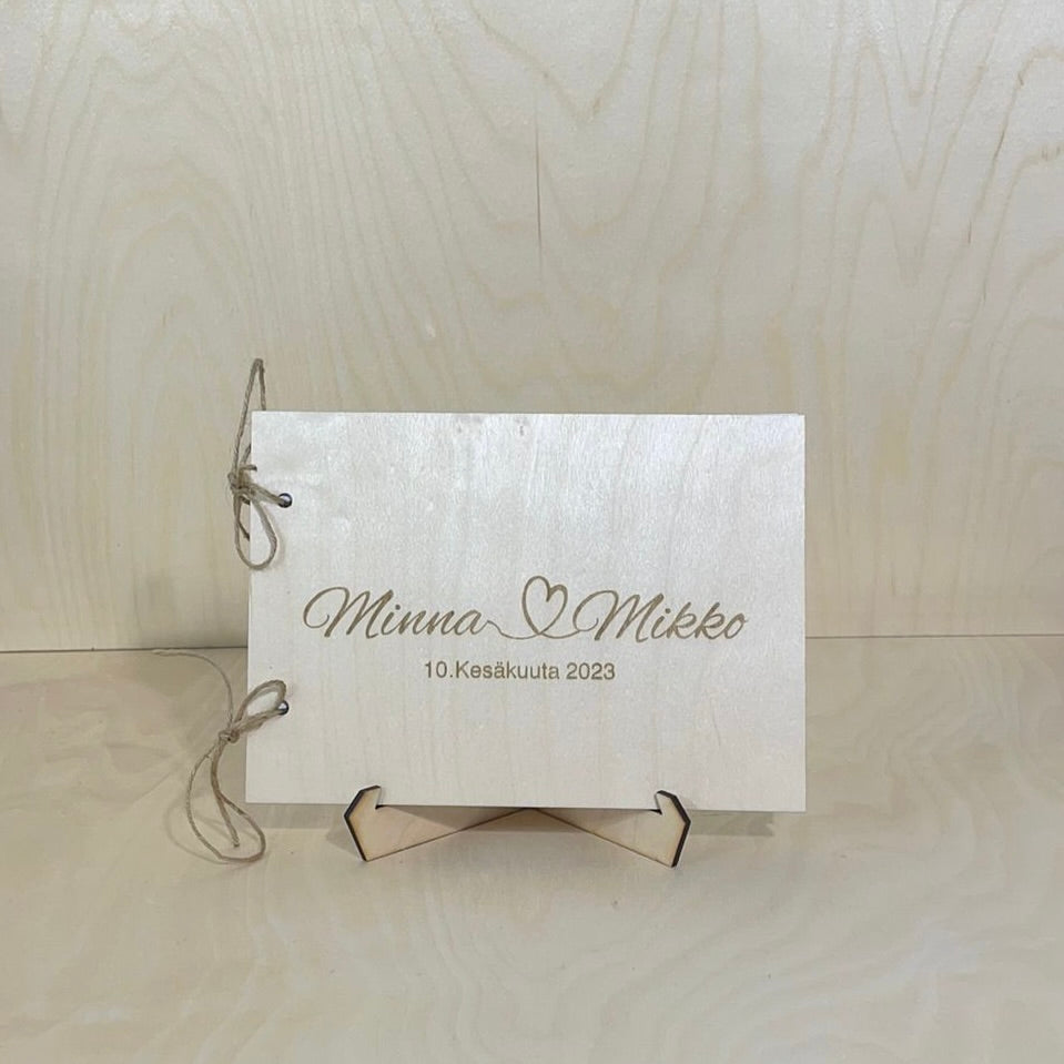 Vieraskirja vaakamalli