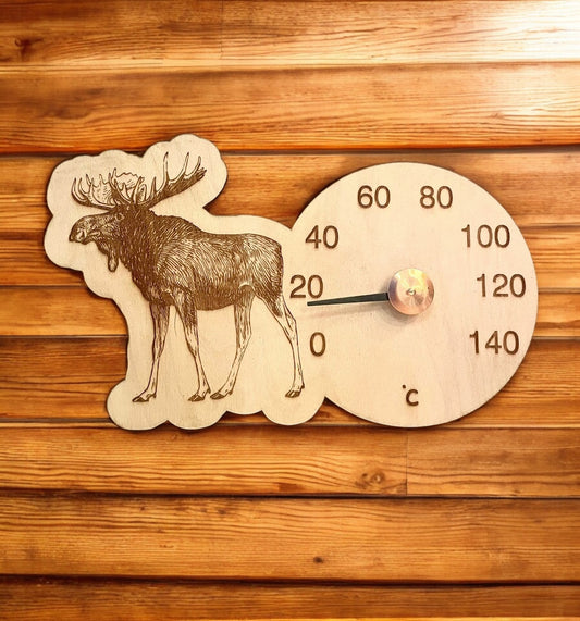 Saunamittari hirvi koivu