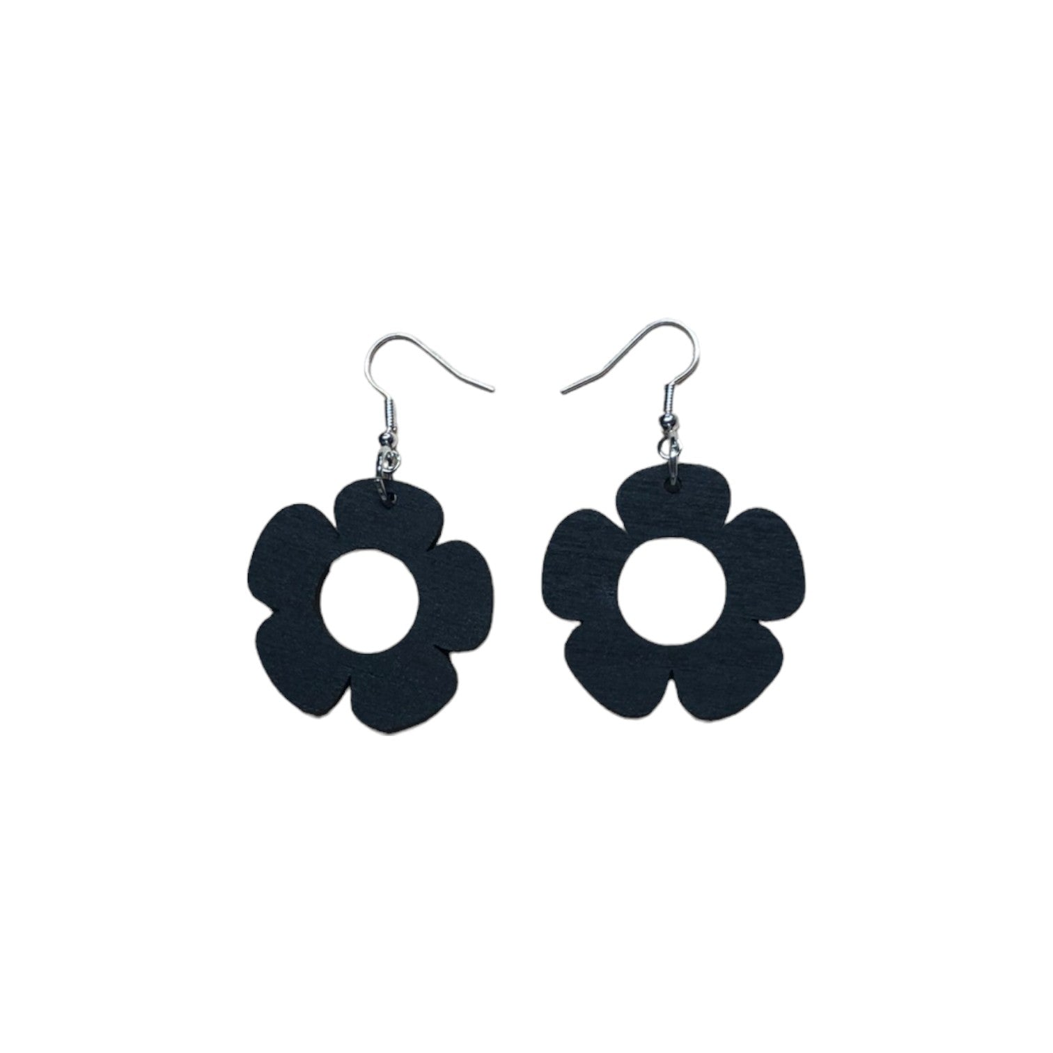 kukka-korvakorut-isot-musta