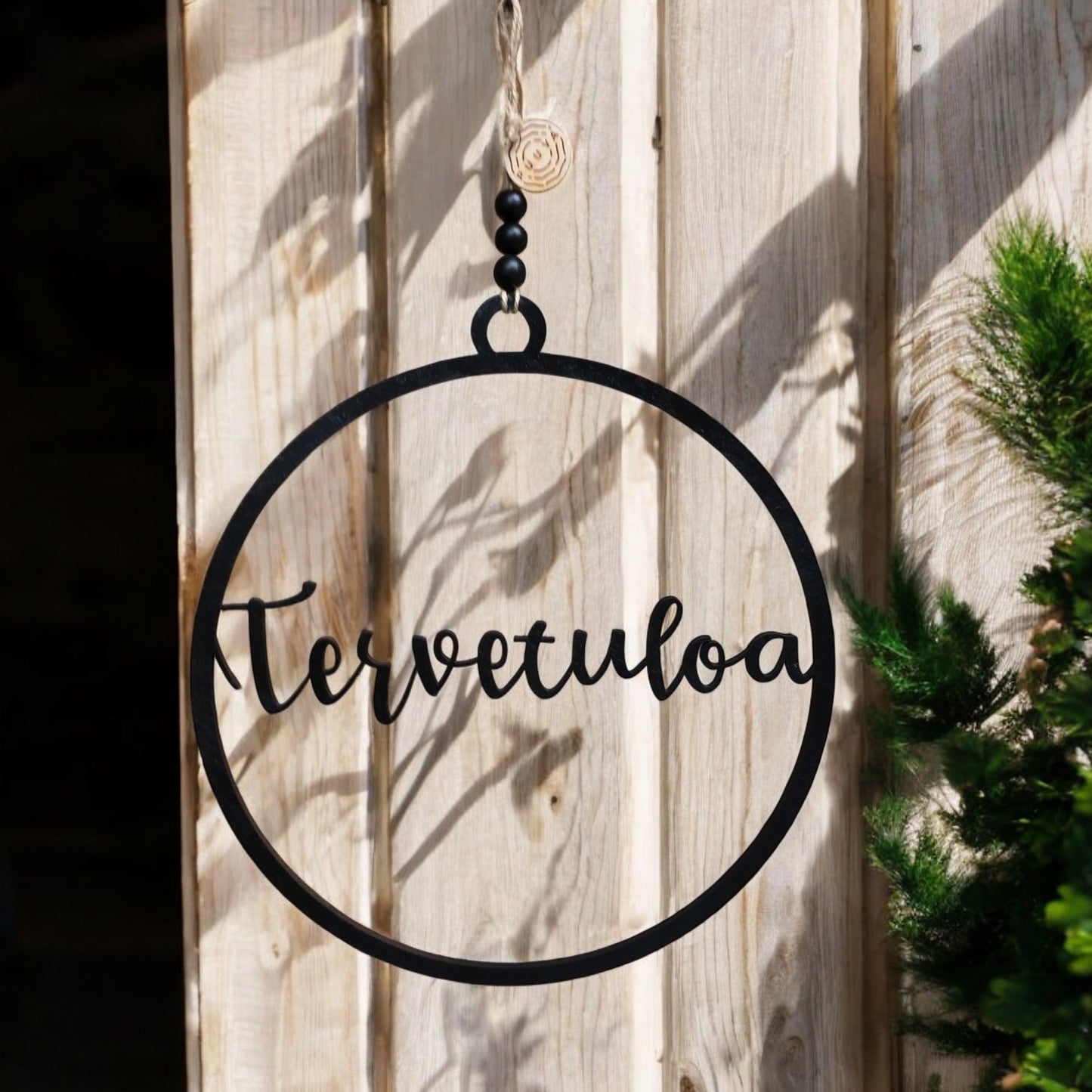 Tervetuloa kranssi musta