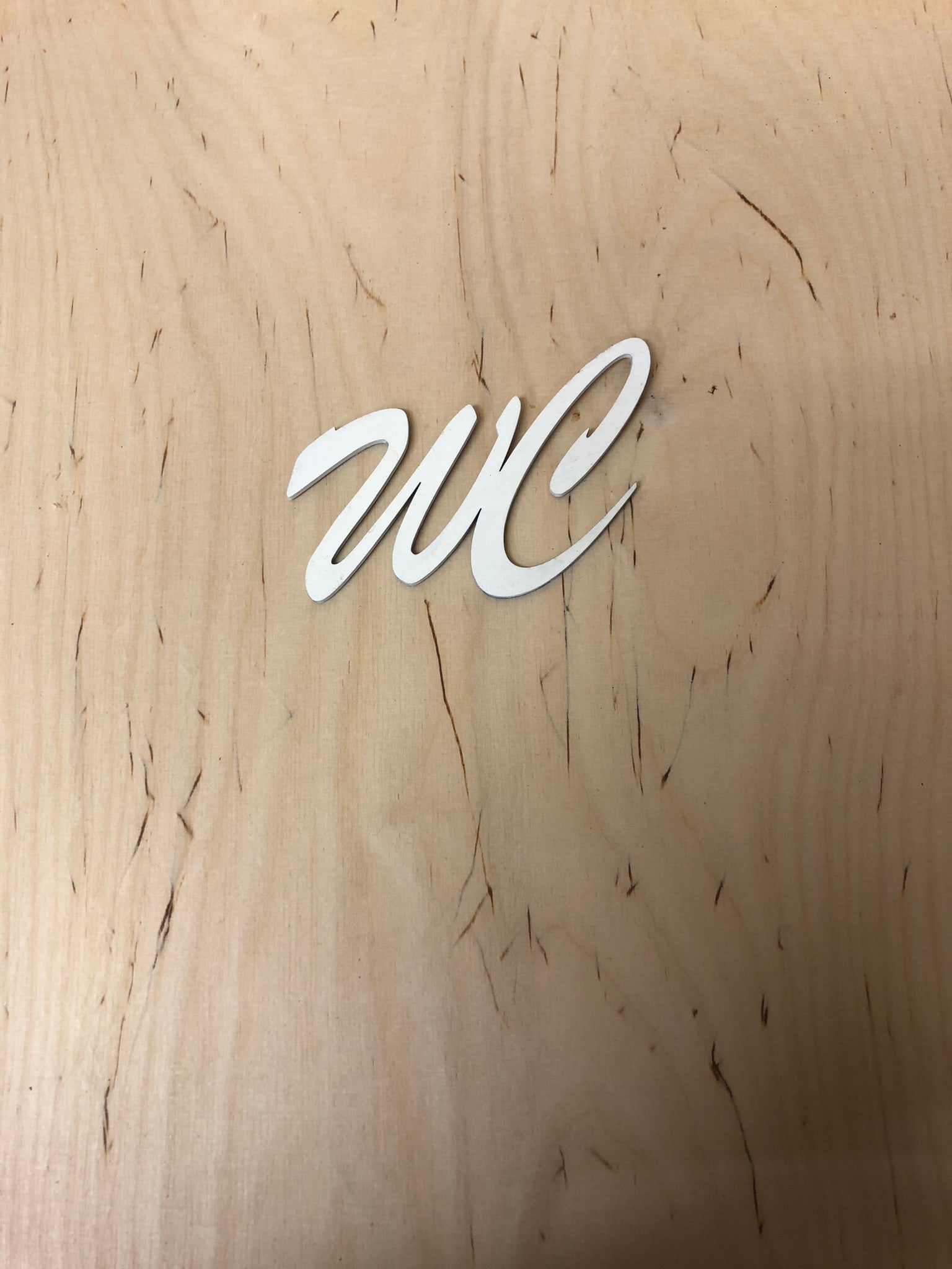 WC kyltti poistuva valkoinen